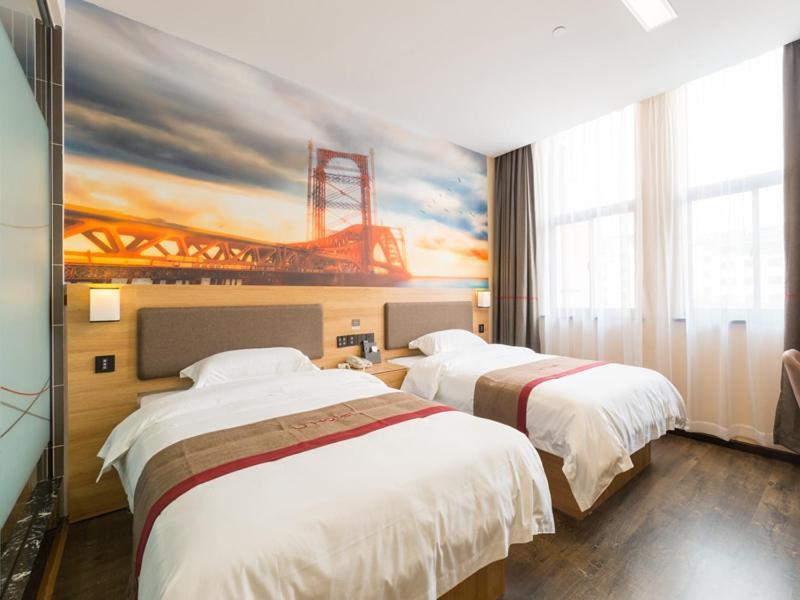 Thank Inn Chain Hotel Shanghai Songjiang District Yongfeng Road Store Exterior foto