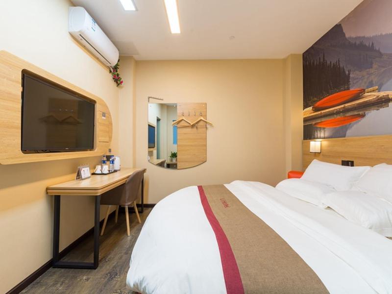 Thank Inn Chain Hotel Shanghai Songjiang District Yongfeng Road Store Exterior foto