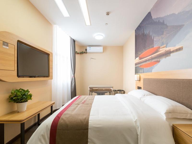 Thank Inn Chain Hotel Shanghai Songjiang District Yongfeng Road Store Exterior foto